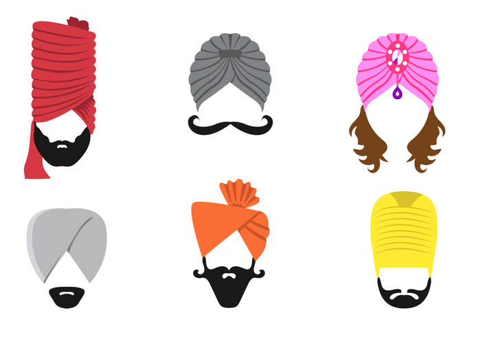 Gratis Turbanvectoren vector