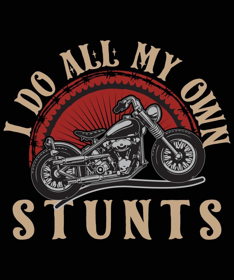 motorfiets t-shirt ontwerp vector