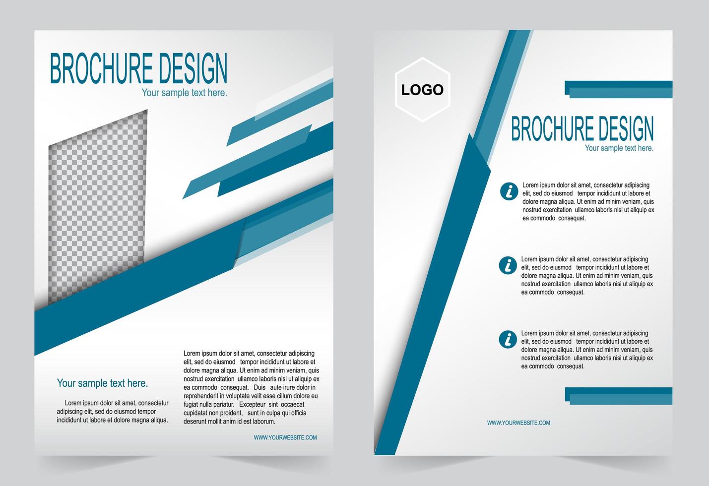 dekking voor brochure vector