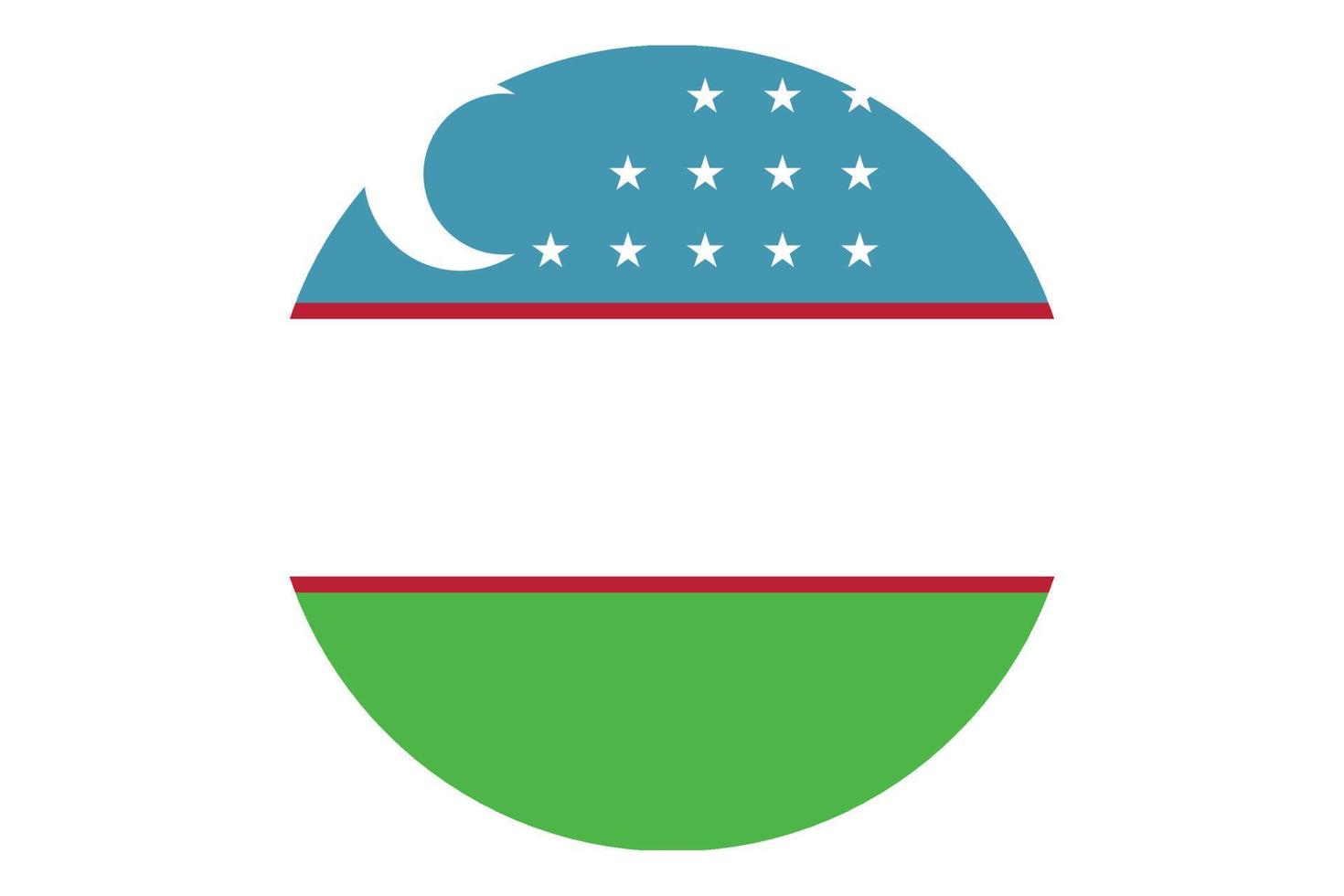 cirkel vlag vector van Oezbekistan