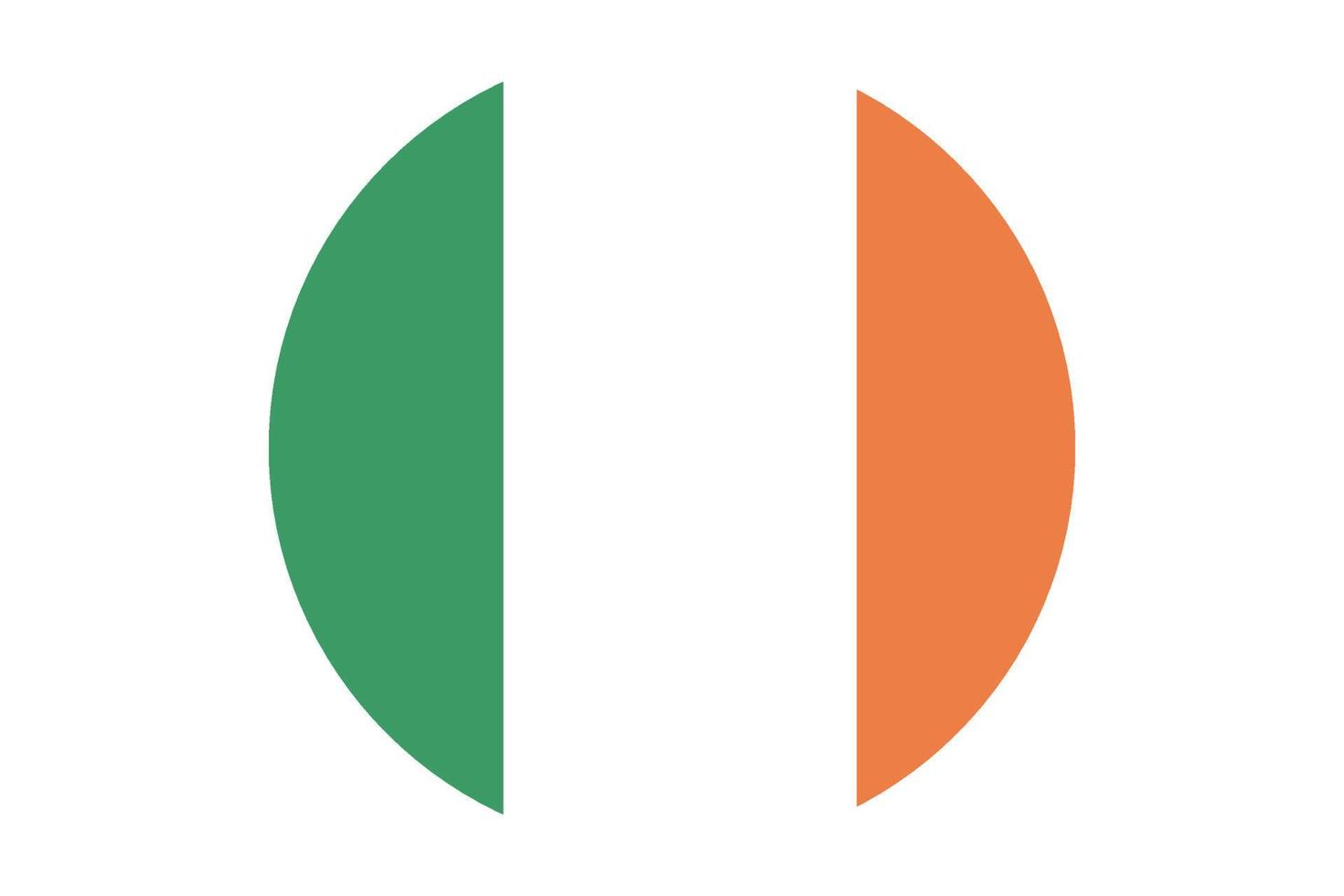 cirkel vlag vector van Ierland