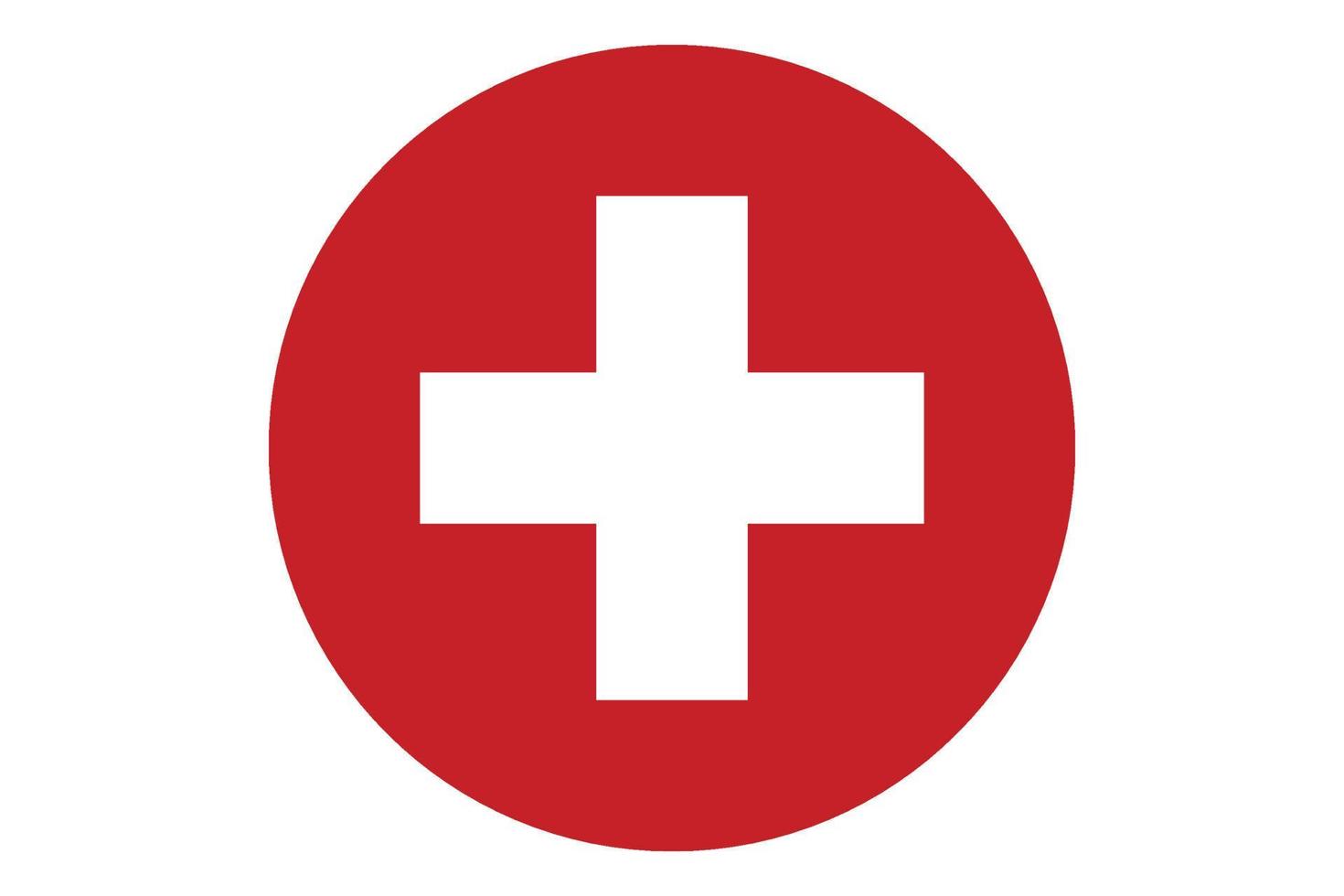 cirkel vlag vector van Zwitserland