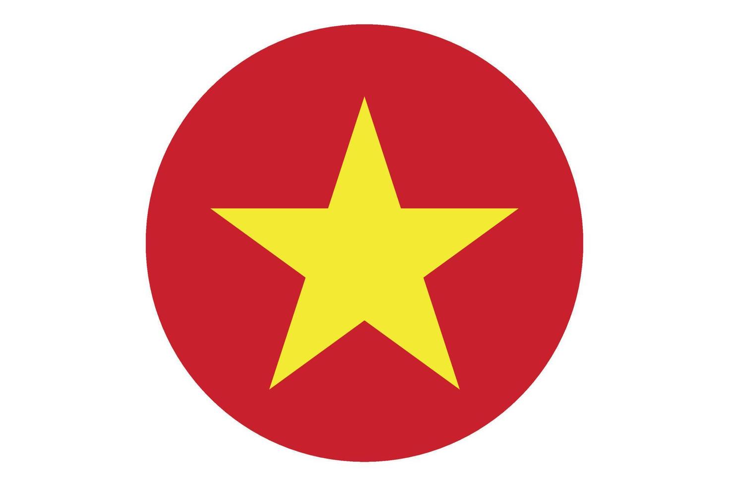 cirkel vlag vector van Vietnam