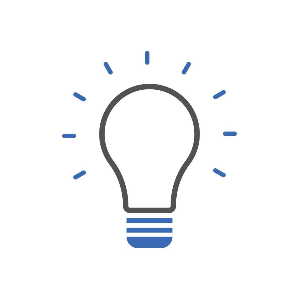 creatief idee icoon vector illustraties. voor seo en websites. licht lamp, oplossing, lamp icoon