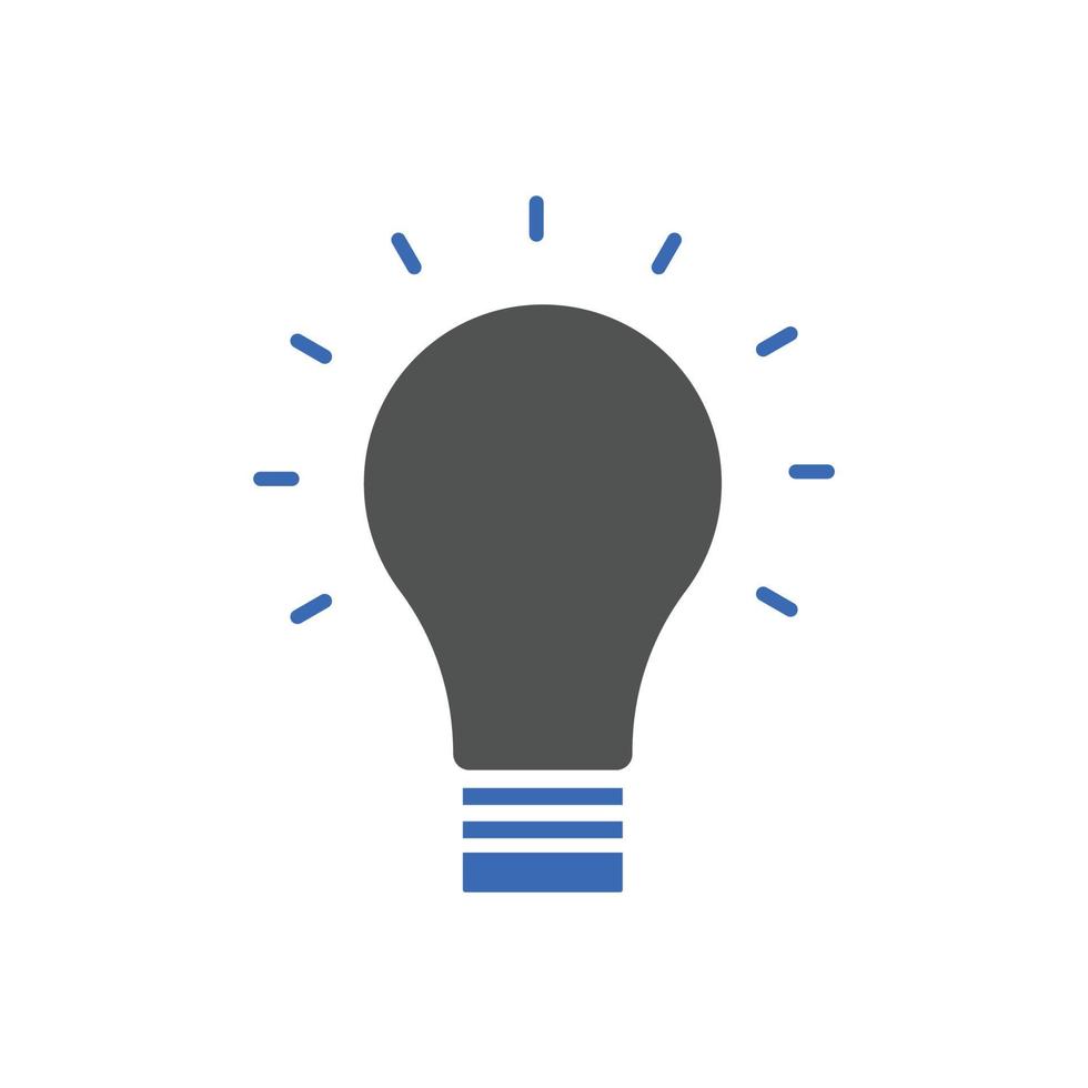 creatief idee icoon vector illustraties. voor seo en websites. licht lamp, oplossing, lamp icoon