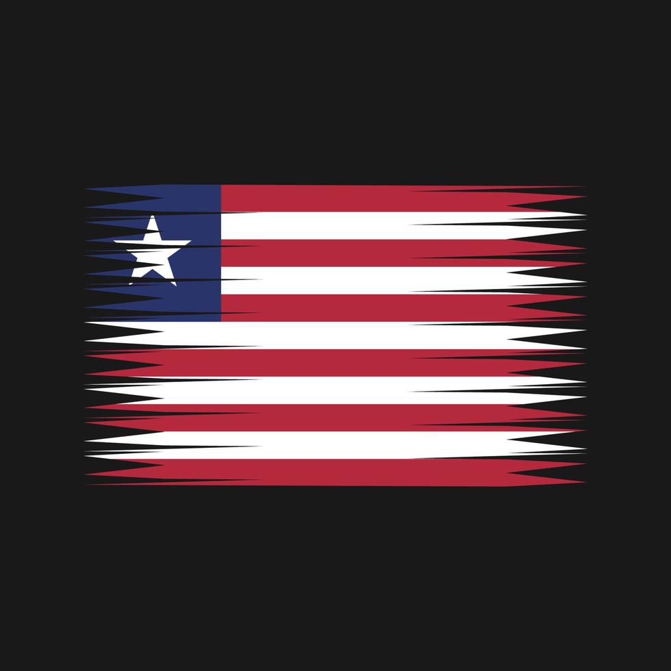 Liberia vlag vector. nationale vlag vector
