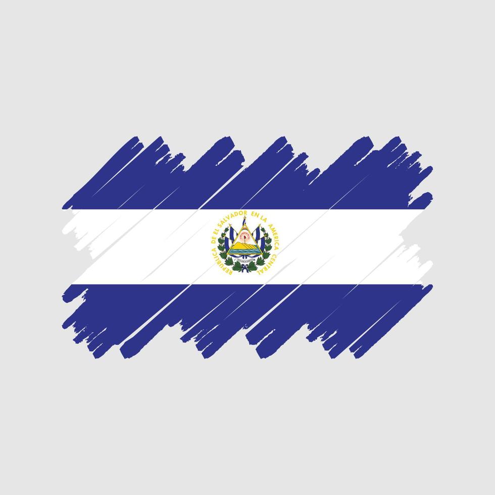 el salvador vlagborstel. nationale vlag vector