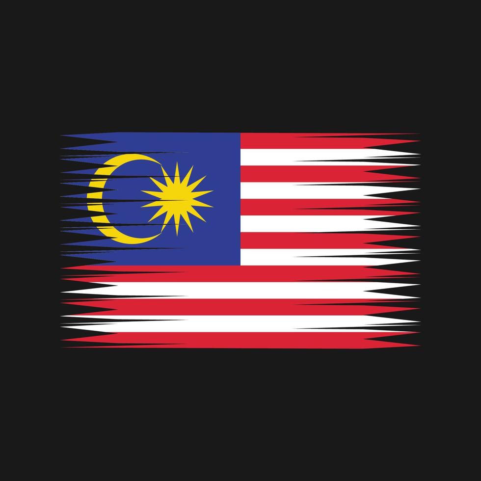 Maleisië vlag vector. nationale vlag vector