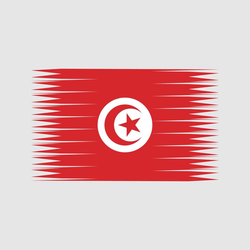 Tunesië vlag vector. nationale vlag vector