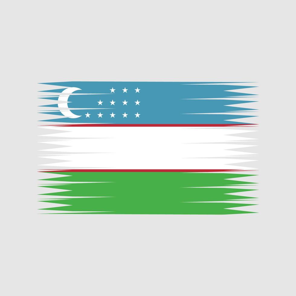 Oezbekistan vlag vector. nationale vlag vector