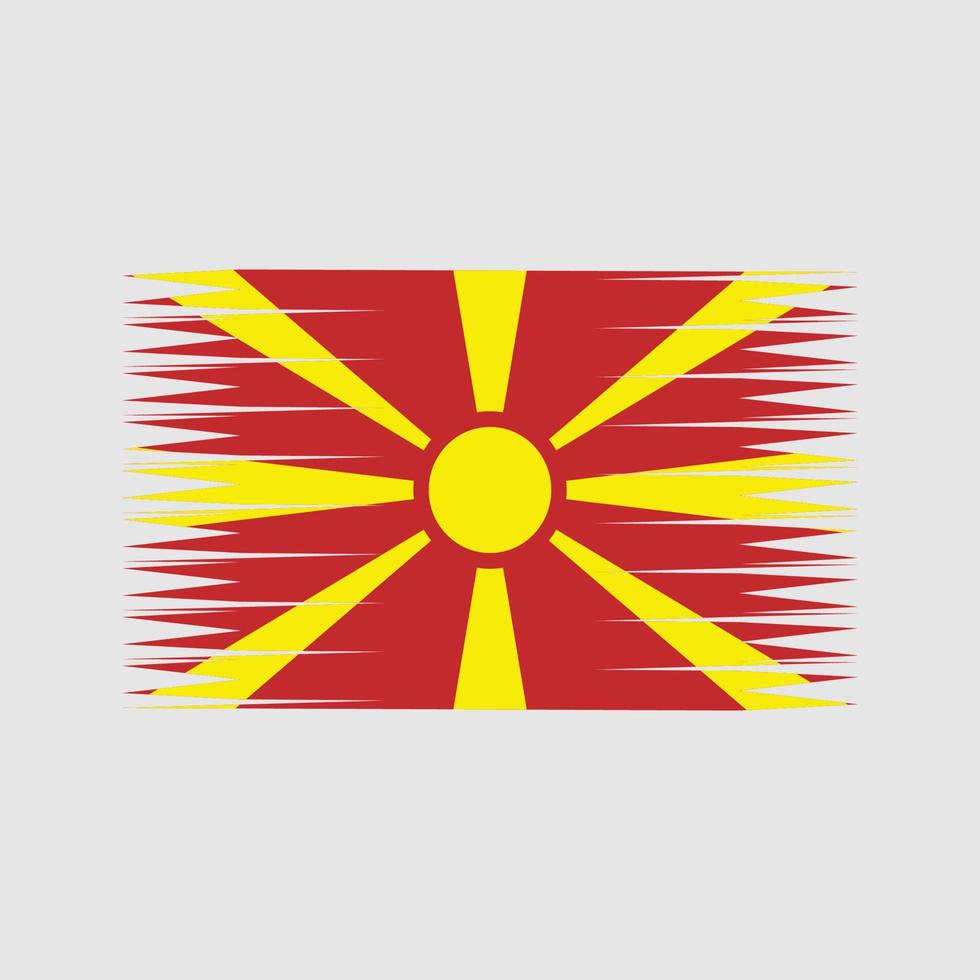 Noord-Macedonië vlag vector. nationale vlag vector