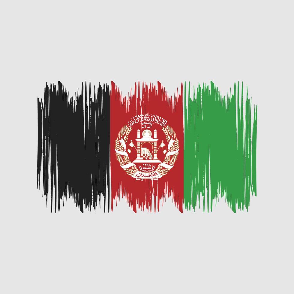 afghanistan vlag struik slagen. nationaal vlag vector