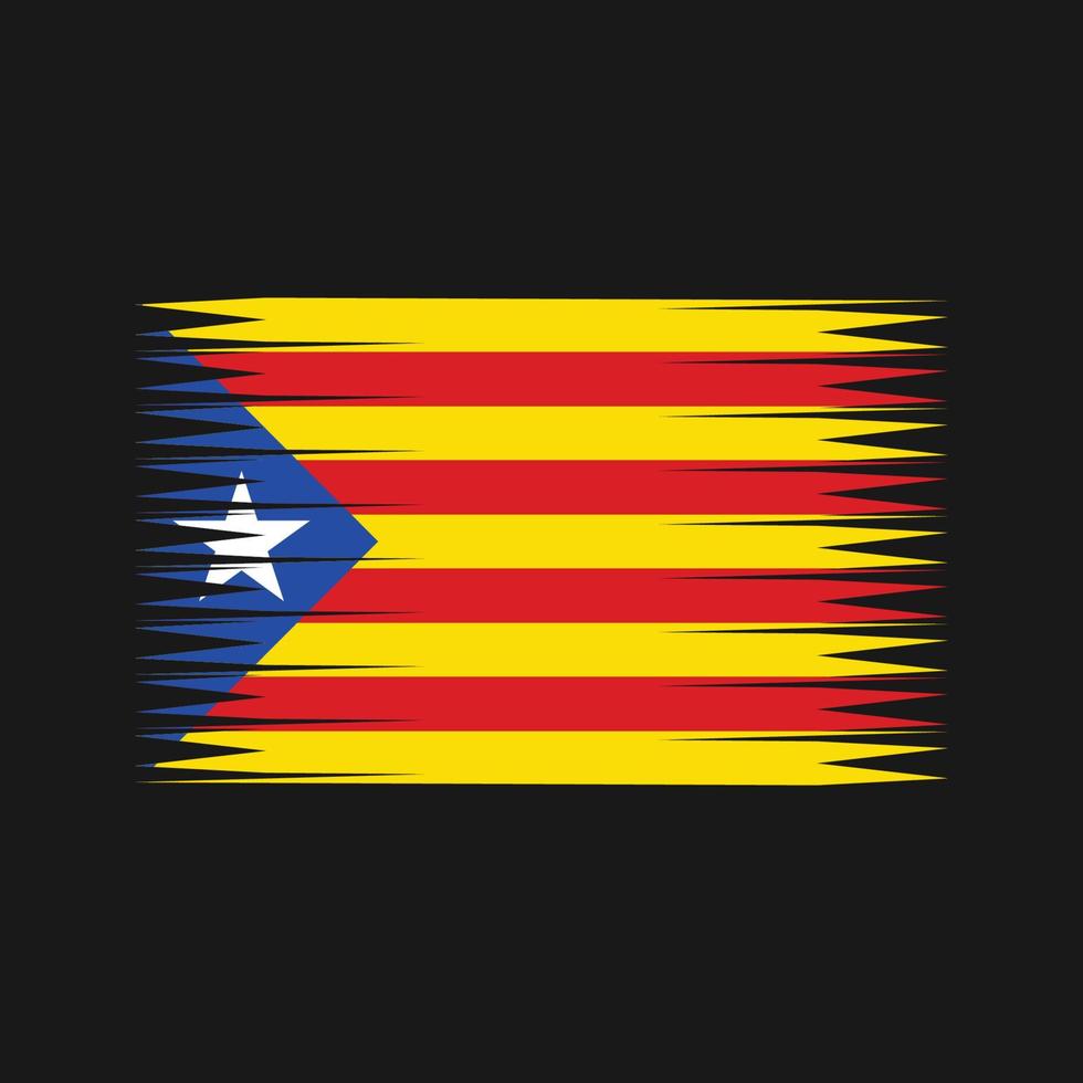 Catalonië vlag vector. nationale vlag vector