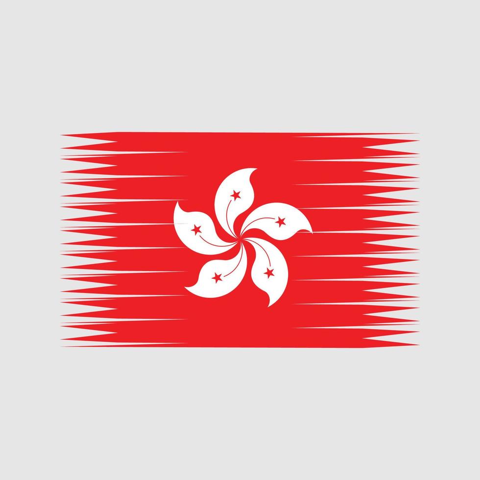 hong kong vlag vector. nationale vlag vector