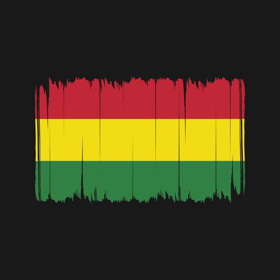 Bolivia vlag penseelstreken. nationale vlag vector