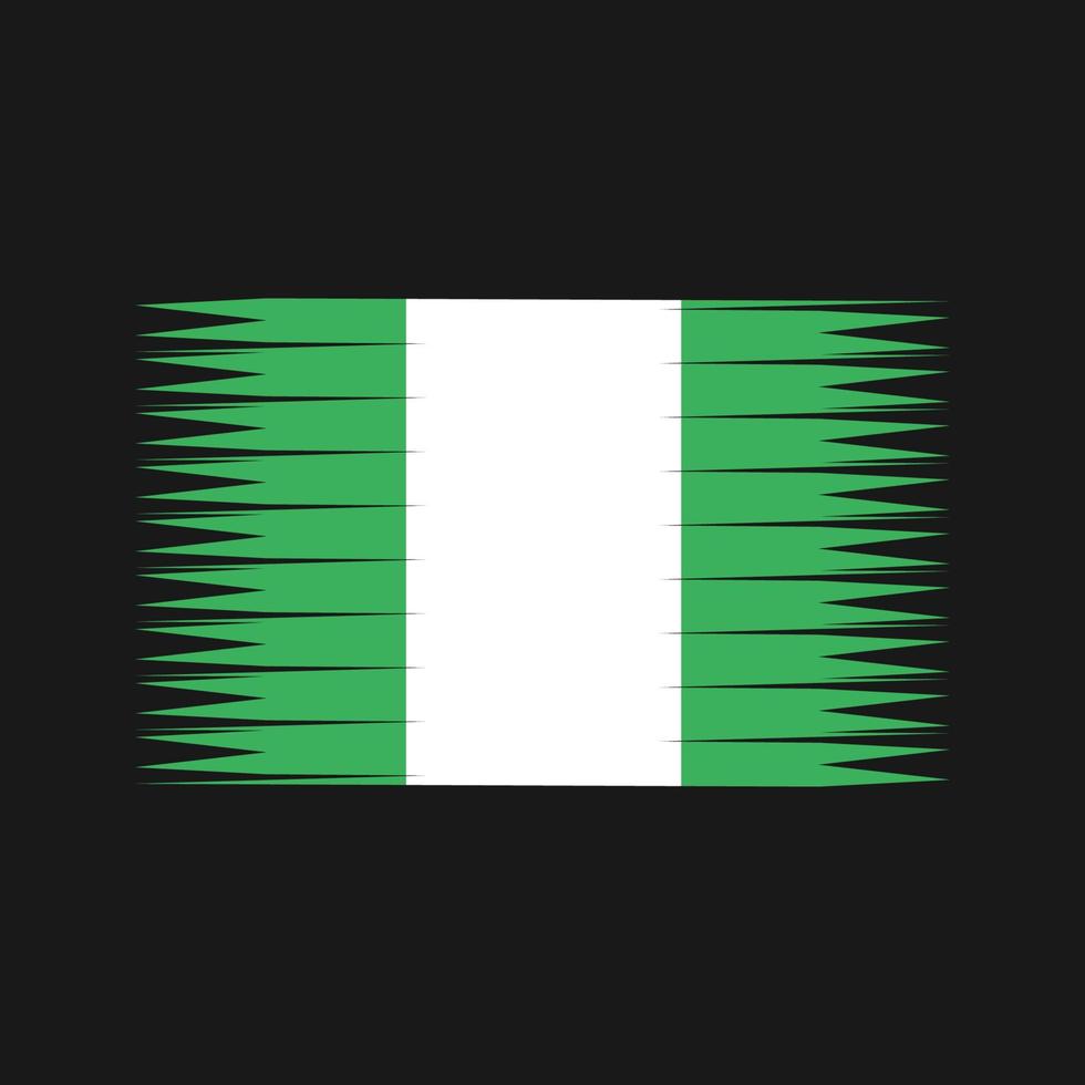 nigeria vlag vector. nationale vlag vector