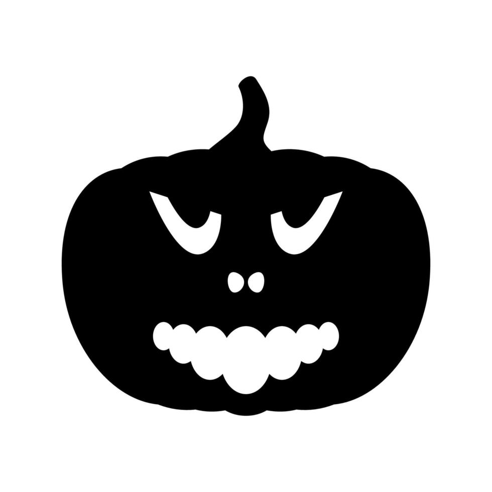 halloween pompoen geïsoleerd Aan wit achtergrond vector