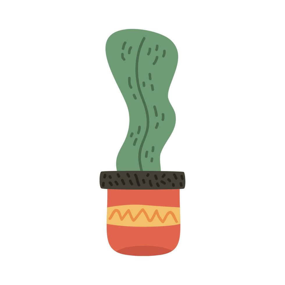 cactus kamerplant in pot vector