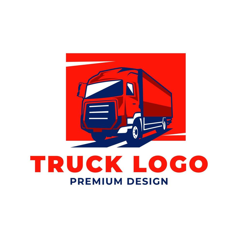 vrachtauto premie logo ontwerp vector
