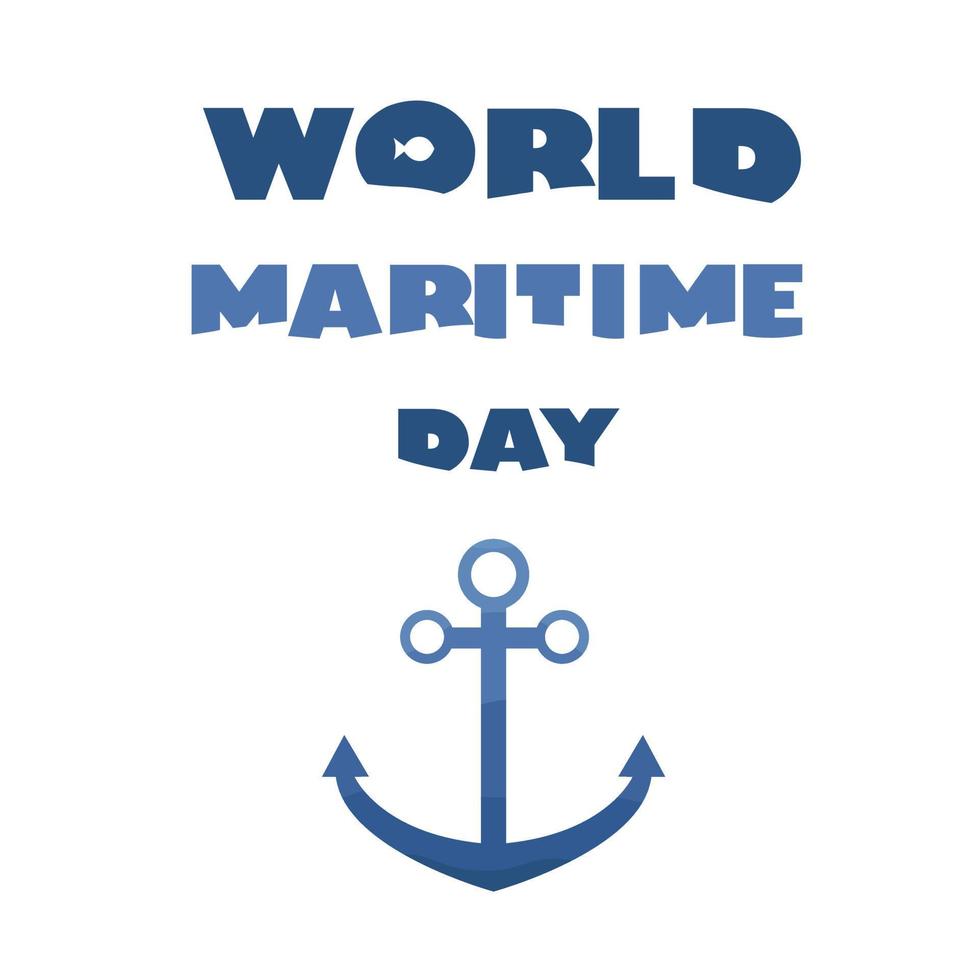 wereld maritiem dag, 26 september. wereld maritiem dag focust Aan de belang van Verzending veiligheid, maritiem veiligheid, en de marinier milieu en naar benadrukt een bijzonder aspect van imo's werk. vector