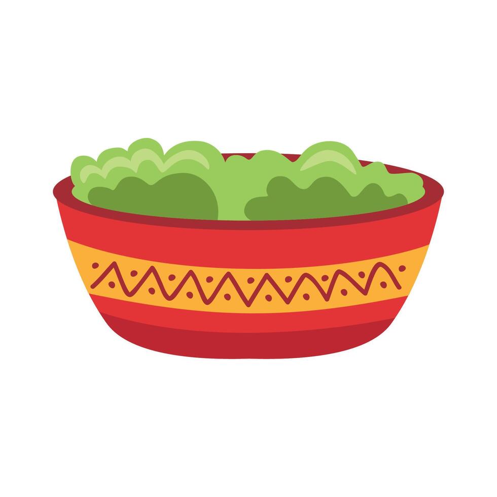 Mexicaans cultuur guacamole saus vector