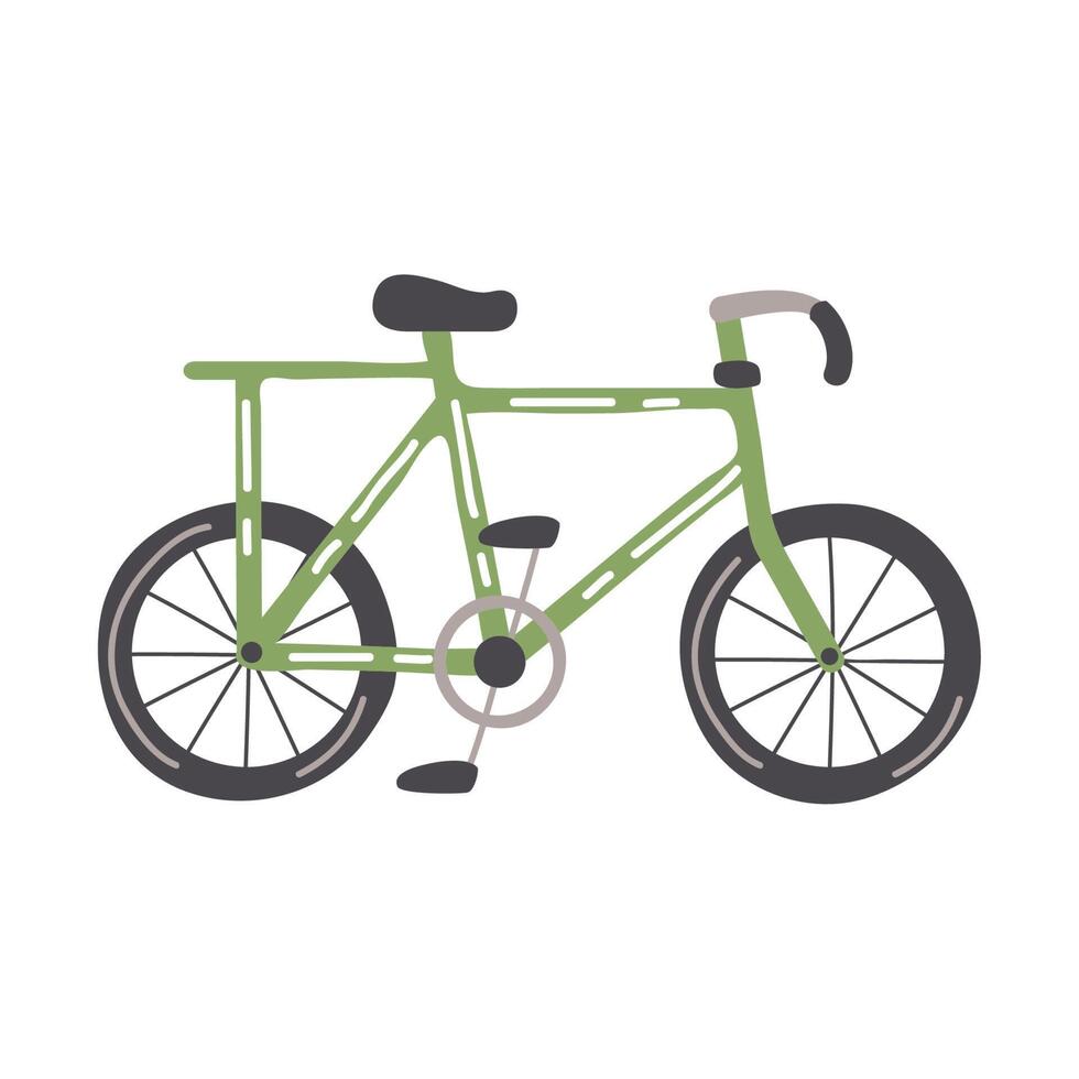 groen fiets retro vector