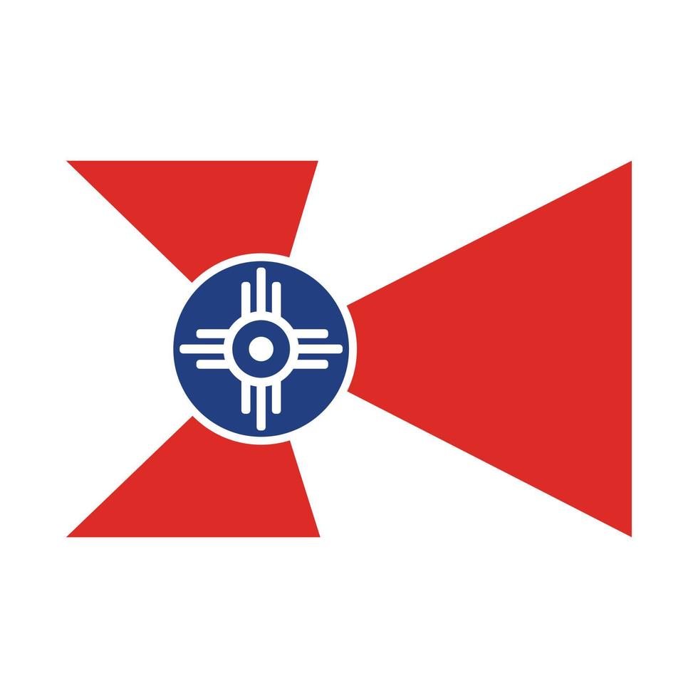 vector vlag van wichita gemakkelijk vlak ontwerp illustratie
