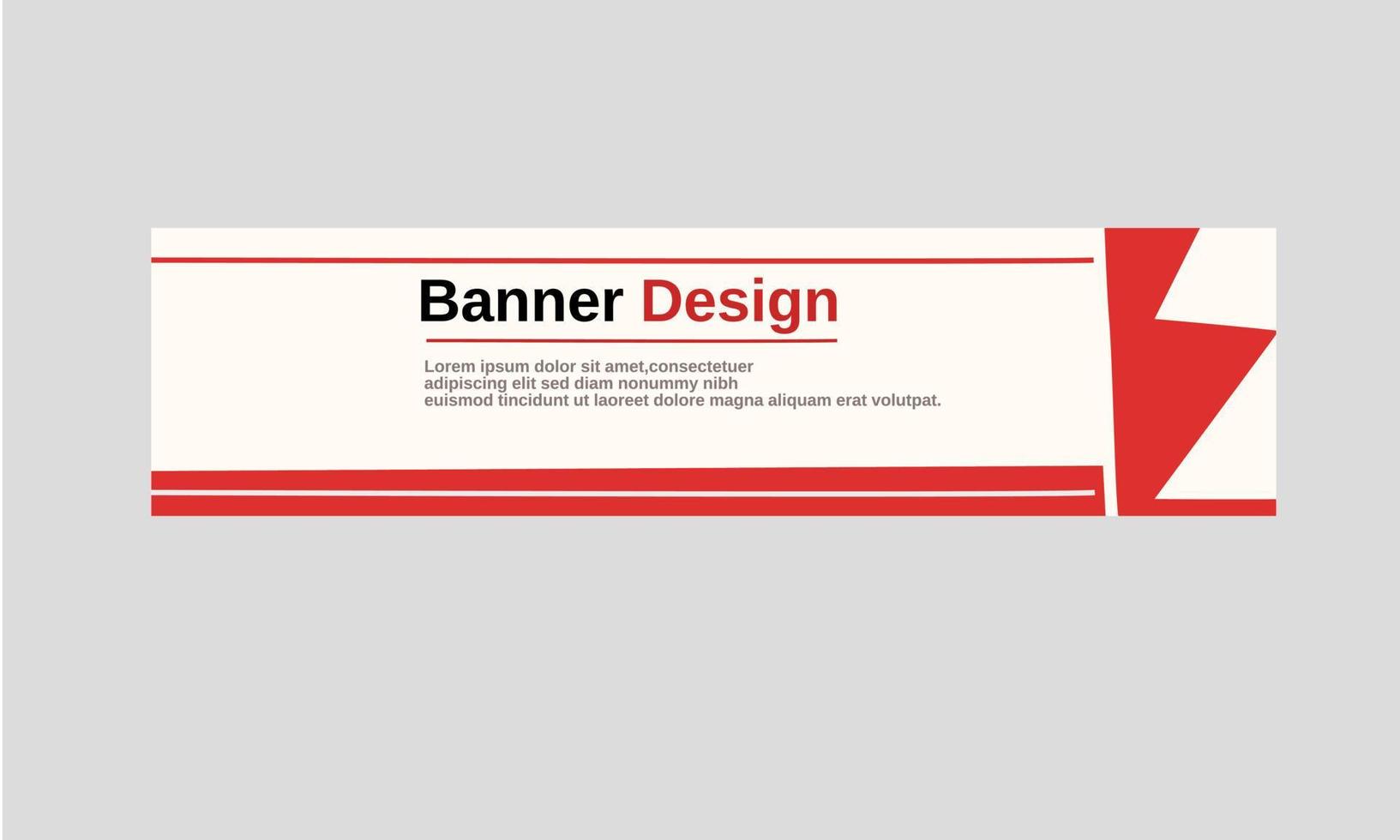 modern banier rood ontwerp vector