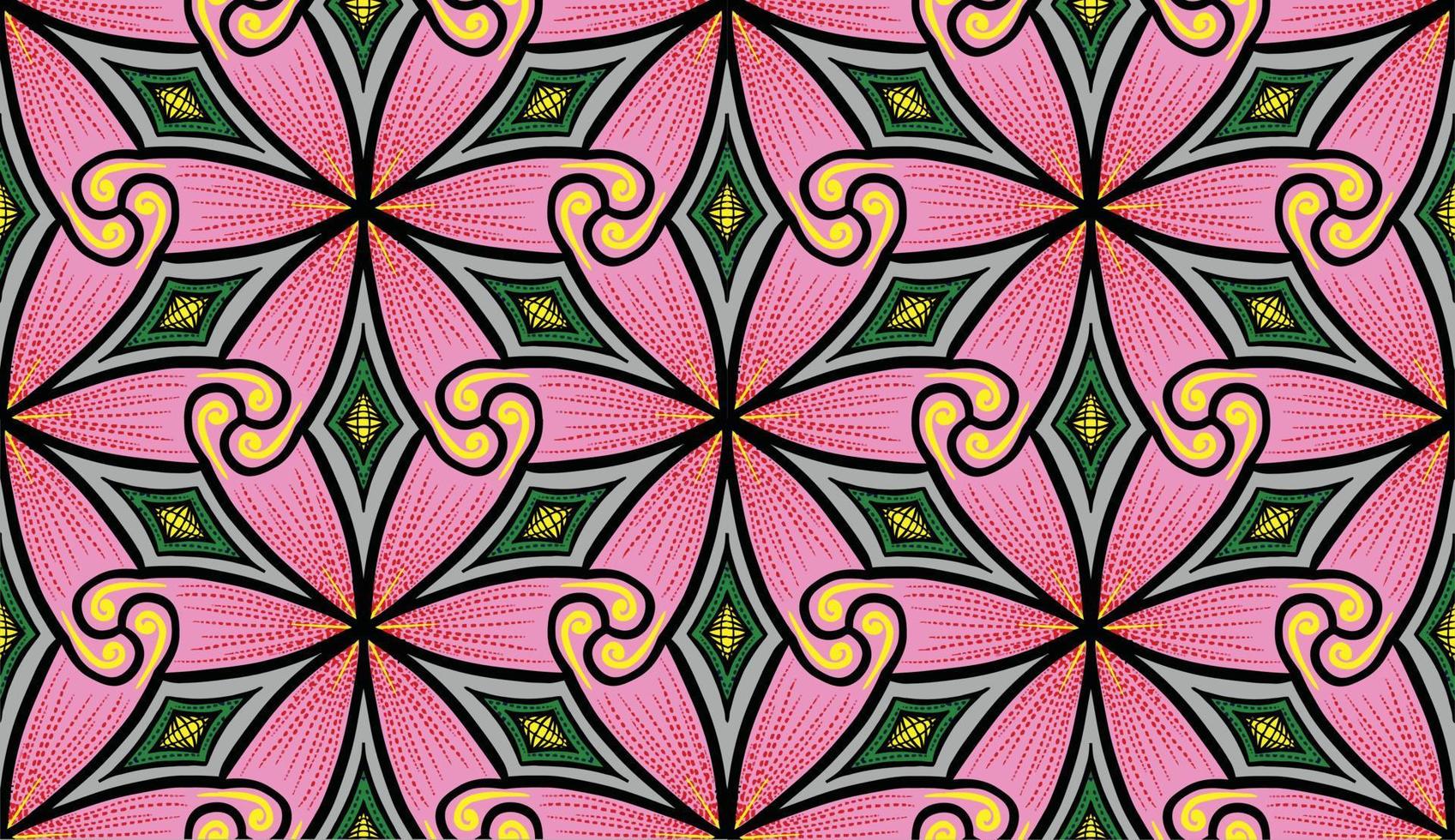 naadloos patroon met fantasie bloemen, natuurlijk behang, bloemen decoratie krullen illustratie. paisley afdrukken hand- getrokken elementen. vector