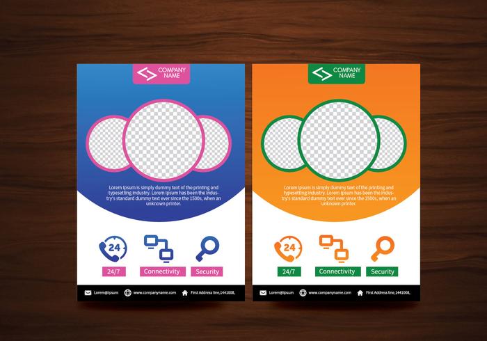 Vector Brochure Flyer ontwerp Lay-out sjabloon in A4 formaat