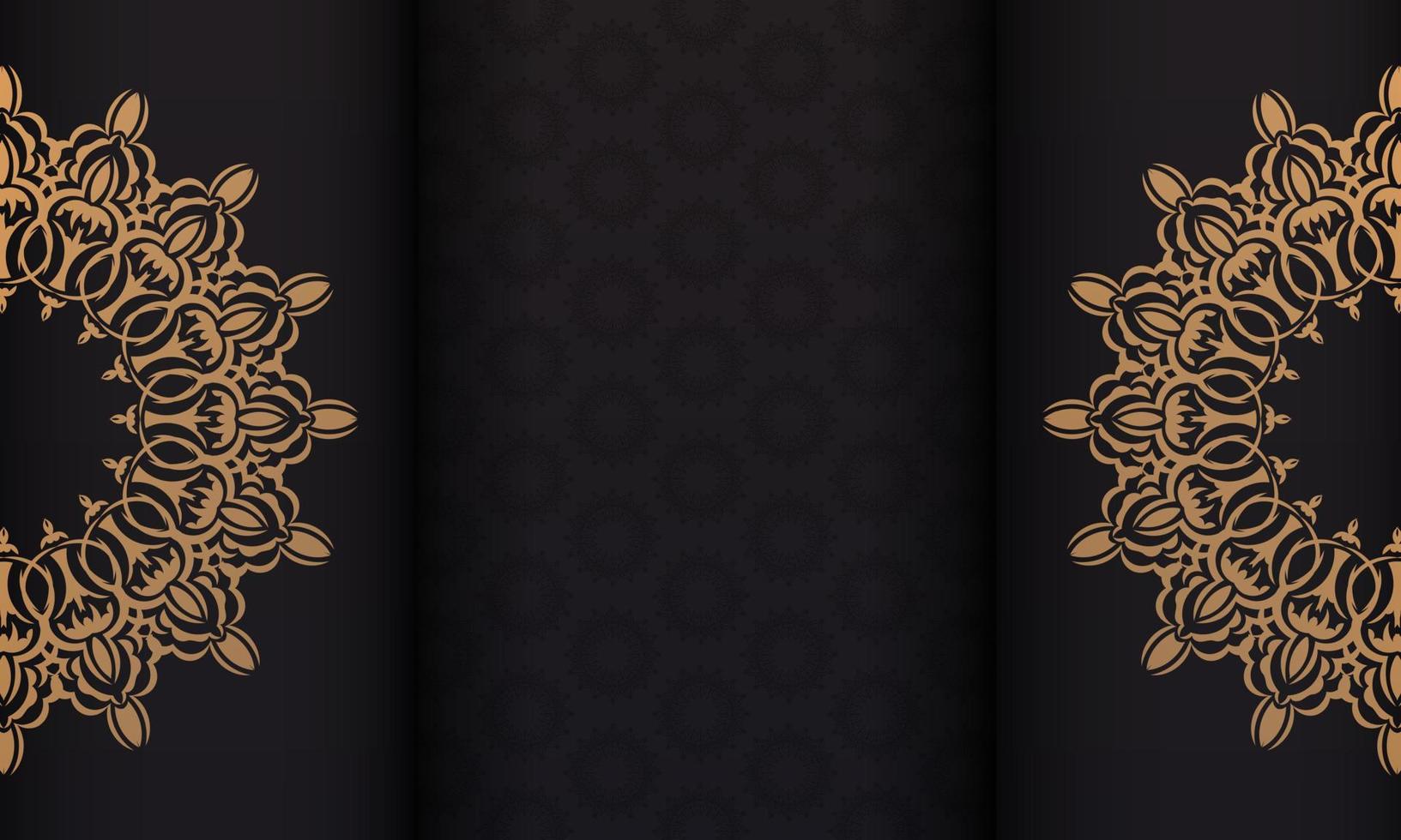 luxueus banier met wijnoogst ornamenten en plaats onder de tekst. drukklare uitnodiging ontwerp met mandala patronen. vector