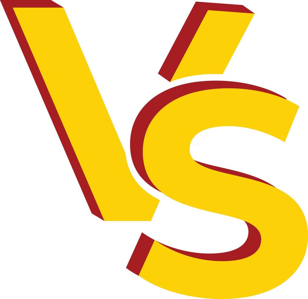 versus. tegen gevecht, sport- wedstrijd symbool vector