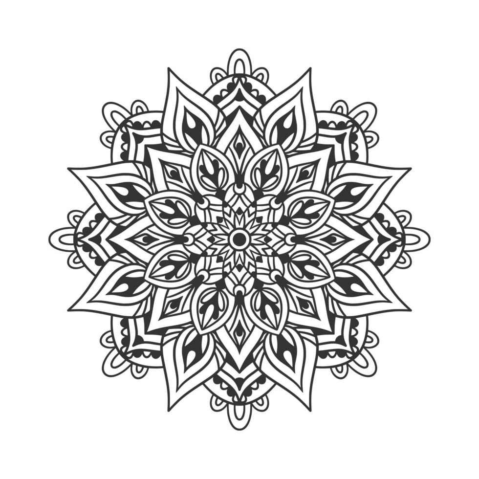 etnisch mandala rond ornamentpatroon vector