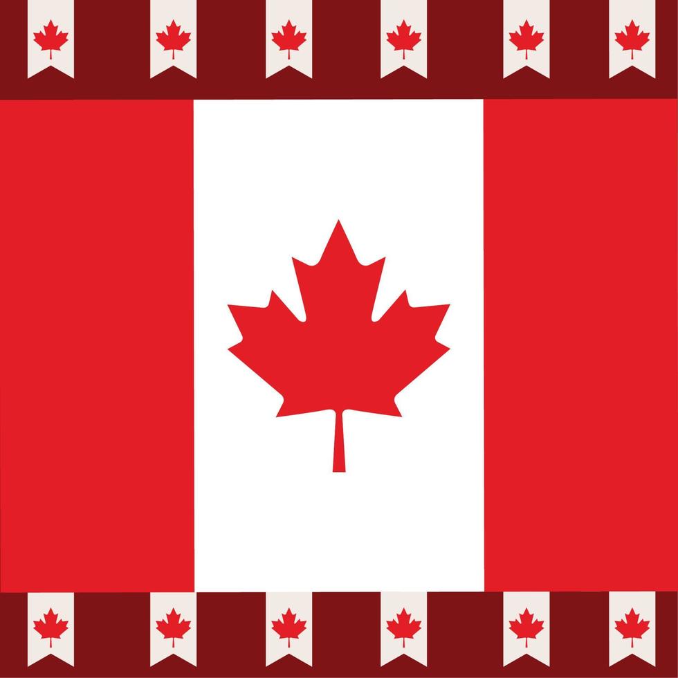 Canada vlag patriottisme vector