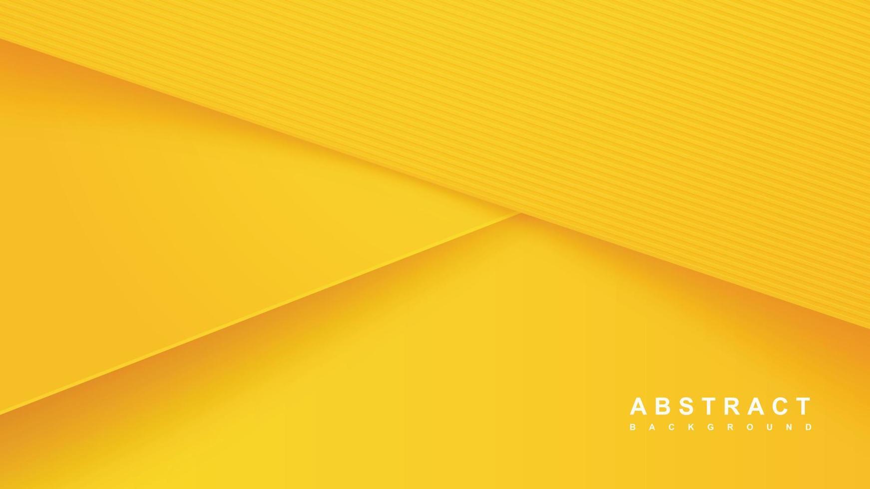 abstract geel achtergrond met 3d diagonaal vorm papier besnoeiing vector illustratie