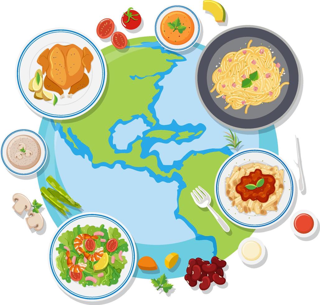 wereld voedsel dag logo concept vector