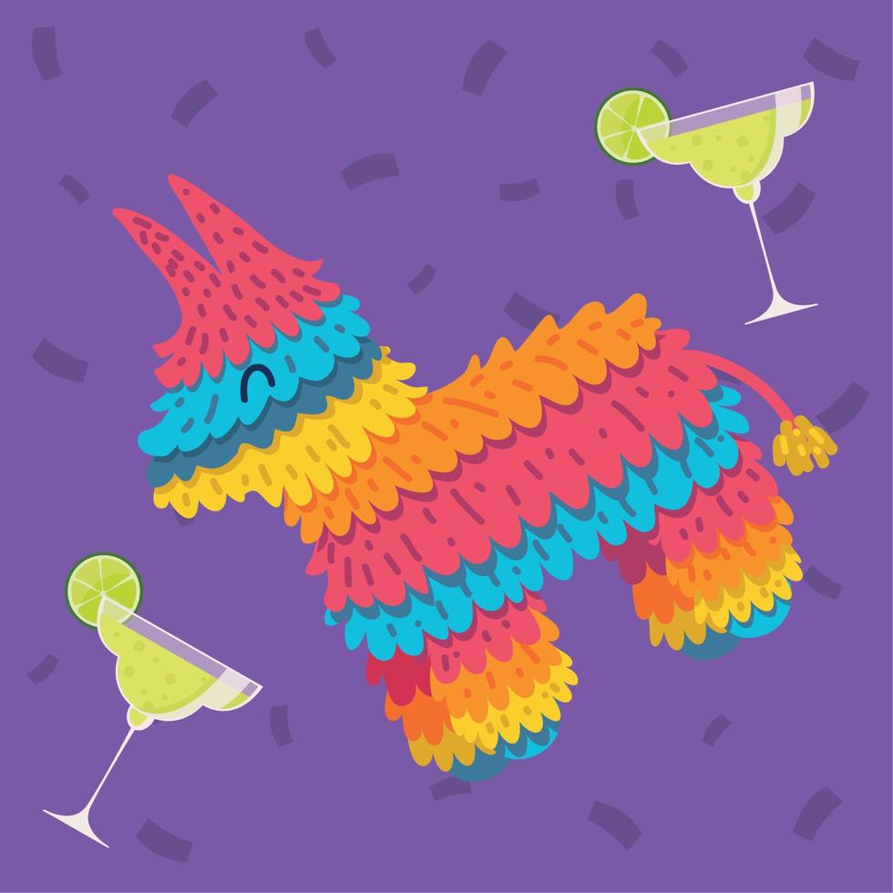 Mexico pinata partij vector