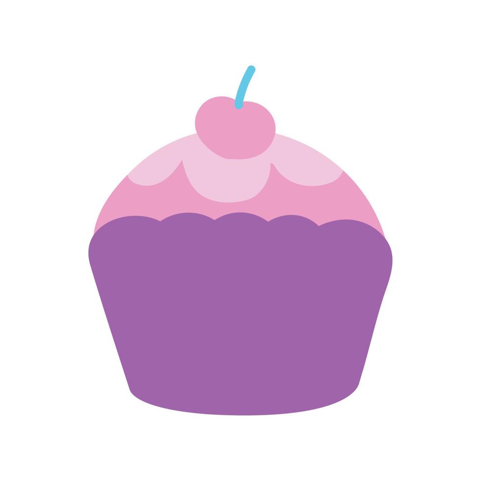 cupcake met fruit vector