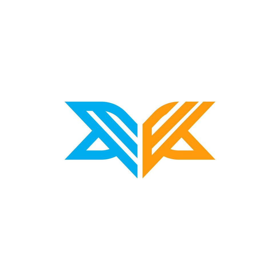 mw letter logo creatief ontwerp met vectorafbeelding, mw eenvoudig en modern logo. vector
