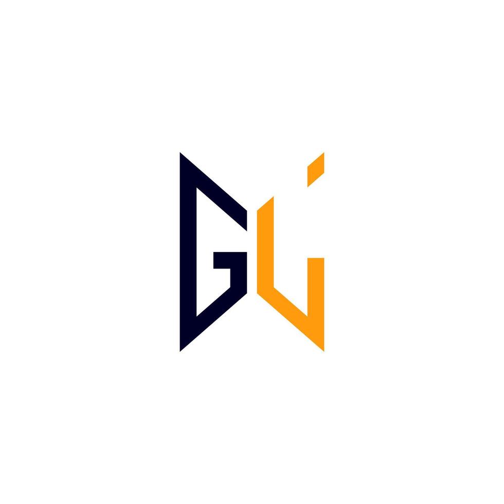 gl brief logo creatief ontwerp met vector grafisch, gl gemakkelijk en modern logo.