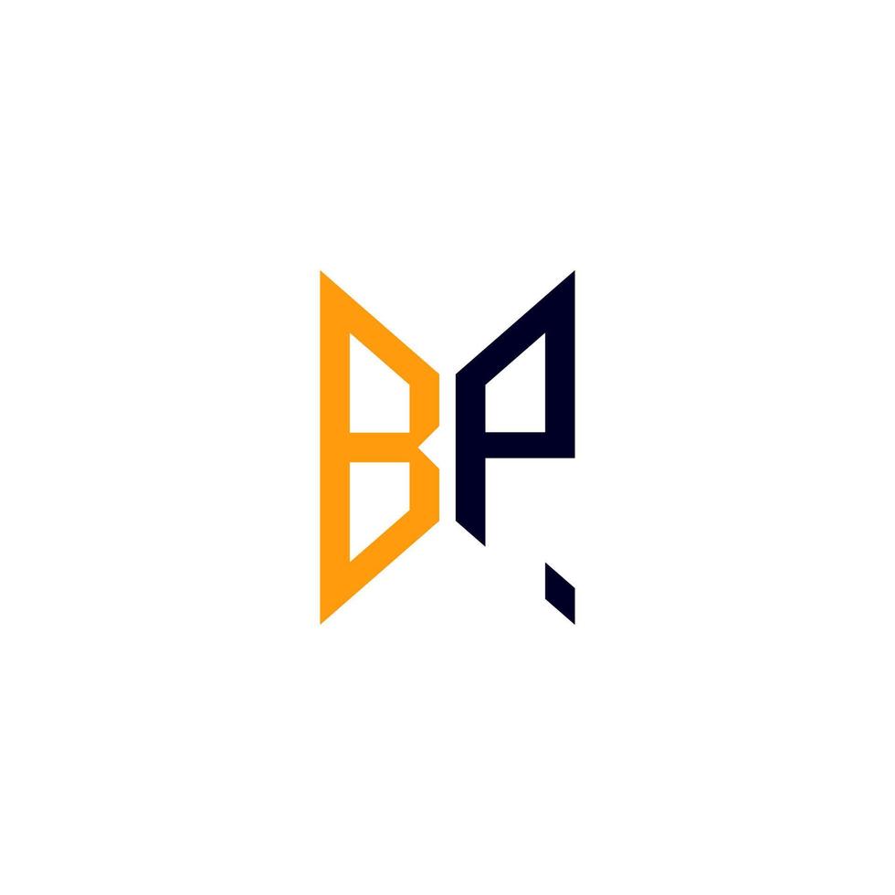 bp brief logo creatief ontwerp met vector grafisch, bp gemakkelijk en modern logo.