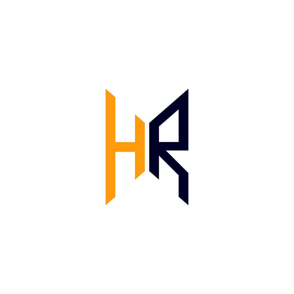 hr brief logo creatief ontwerp met vector grafisch, hr gemakkelijk en modern logo.