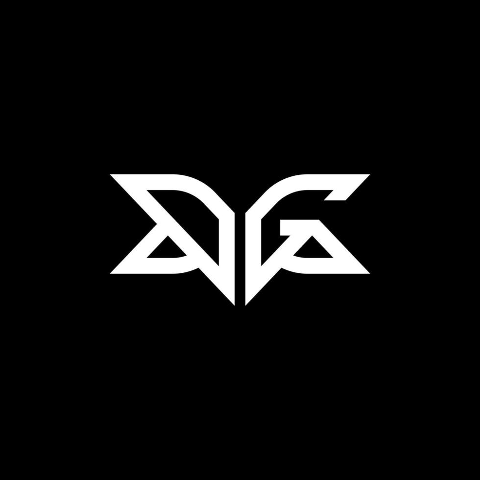 dg brief logo creatief ontwerp met vector grafisch, dg gemakkelijk en modern logo.