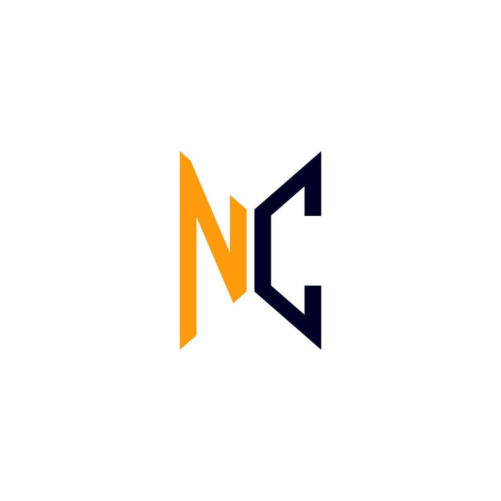 nc letter logo creatief ontwerp met vectorafbeelding, nc eenvoudig en modern logo. vector