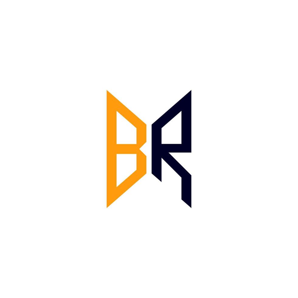 br brief logo creatief ontwerp met vector grafisch, br gemakkelijk en modern logo.