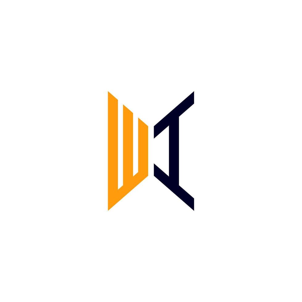 wi letter logo creatief ontwerp met vectorafbeelding, wi eenvoudig en modern logo. vector