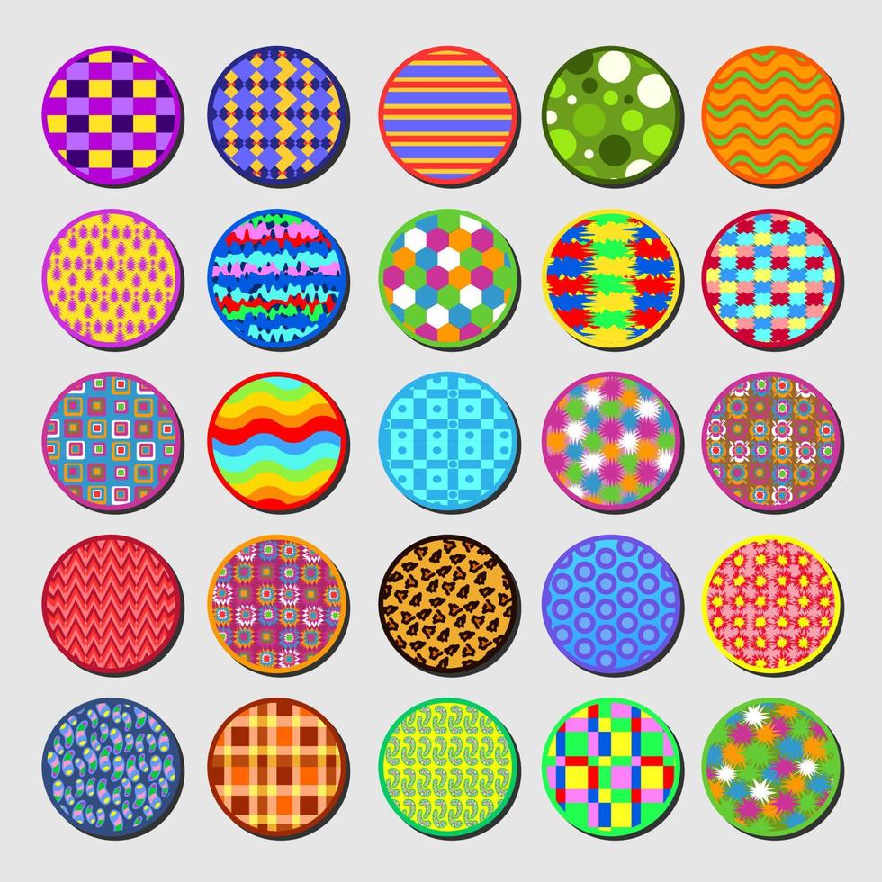 vol kleur meetkundig patroon verzameling, textureren abstract achtergrond vector