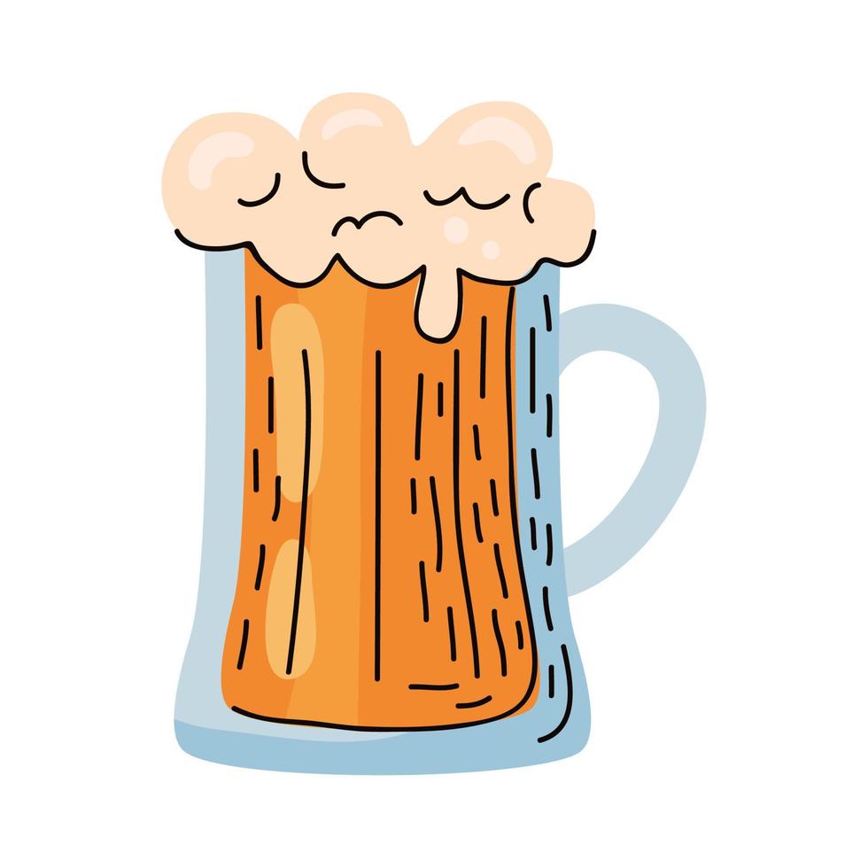 bier in pot vector