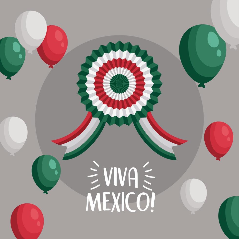 viva Mexico belettering kaart vector