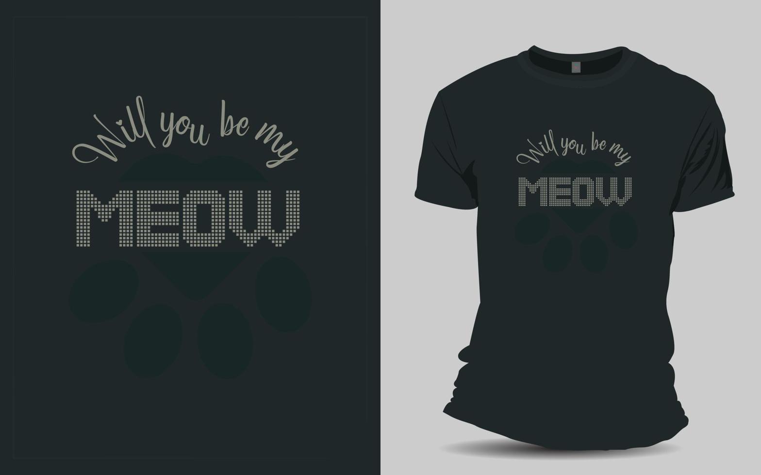 lief kat t-shirt ontwerp voor uw huisdier vector